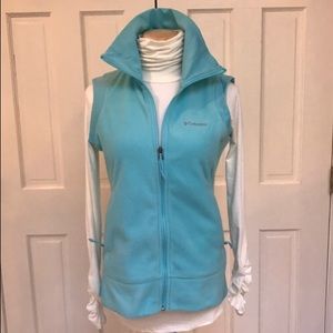 Columbia Fleece Vest in Great Blue Sky Size M
